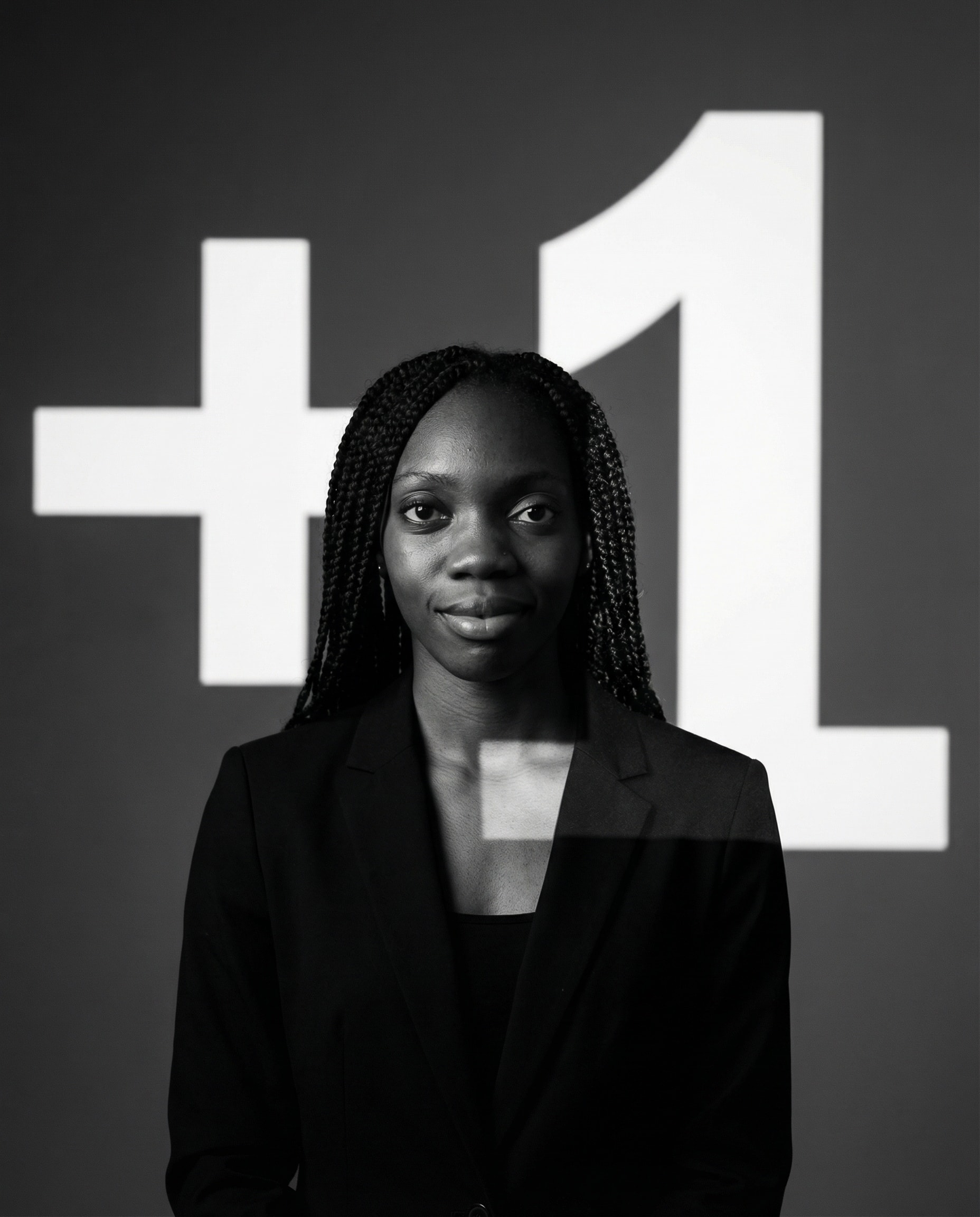 Birthday projection portrait