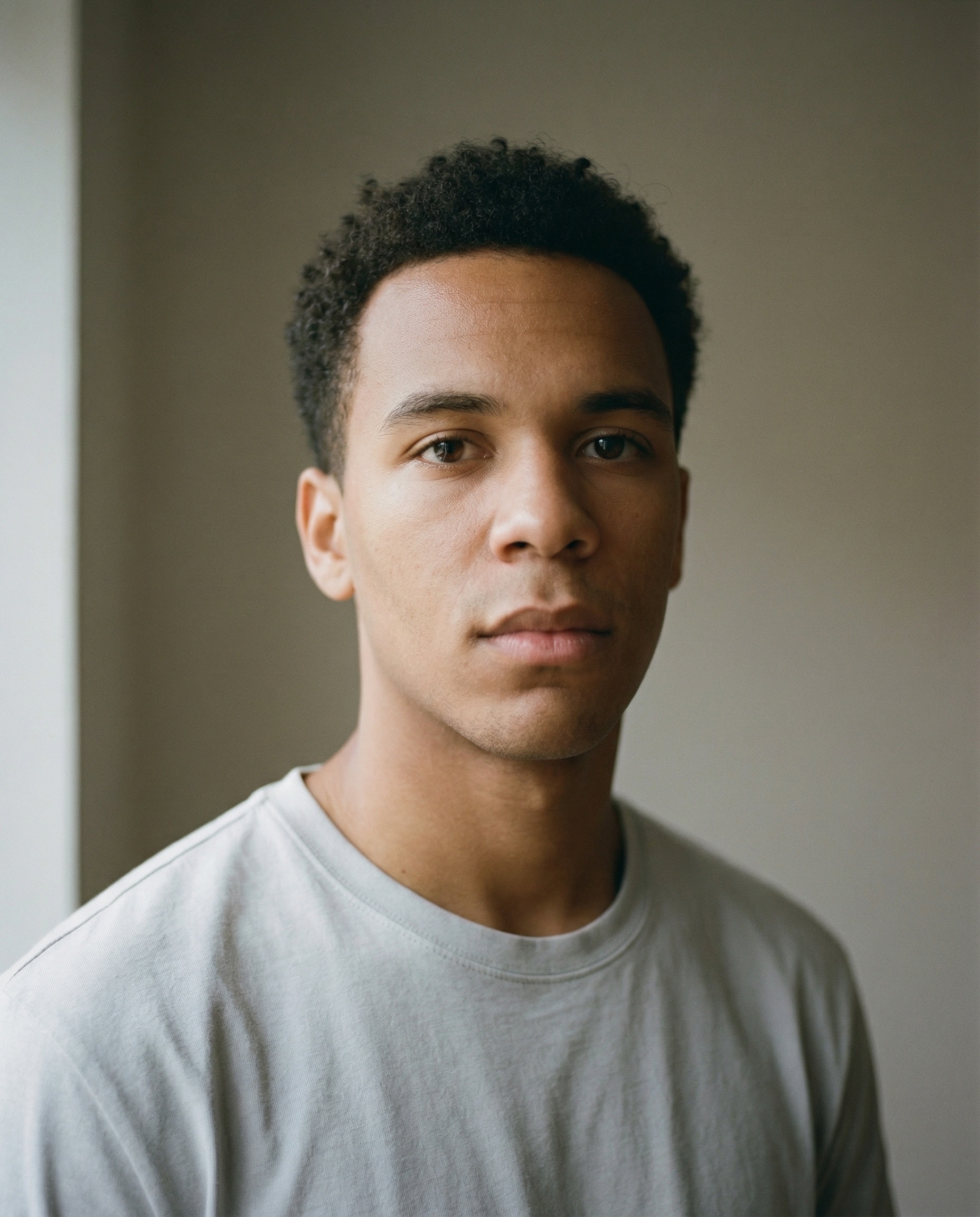 Minimal editorial portrait