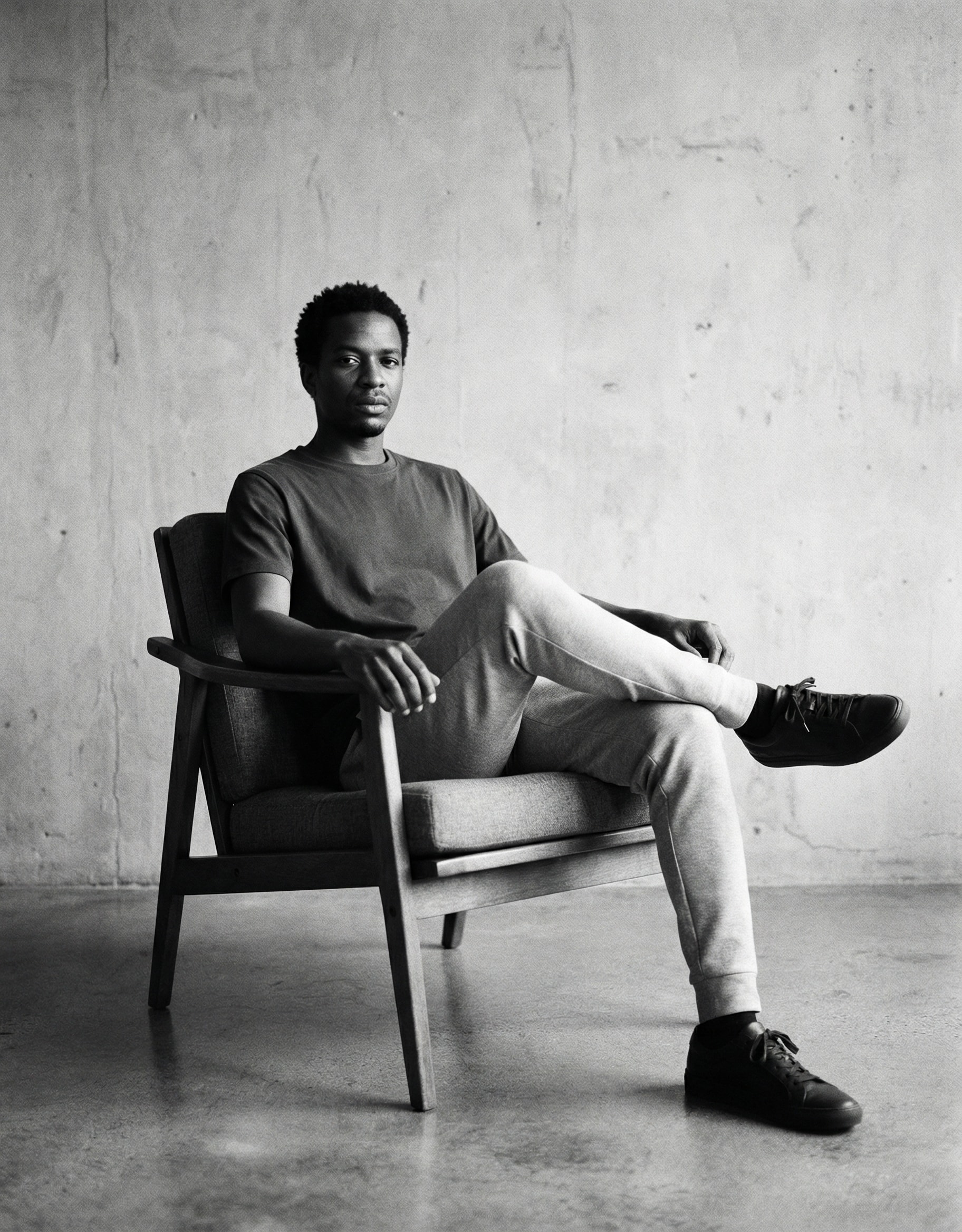 Editorial seated look